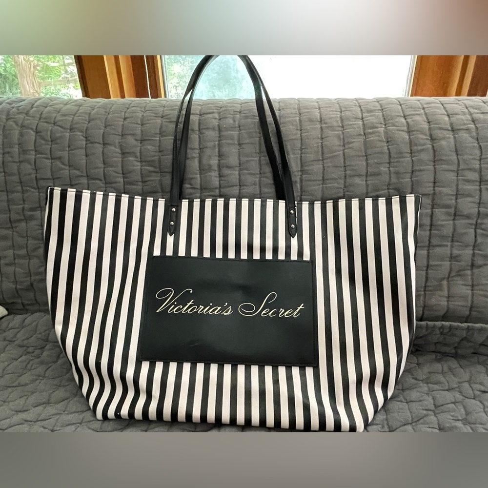 Victoria’s Secret striped large tote bag